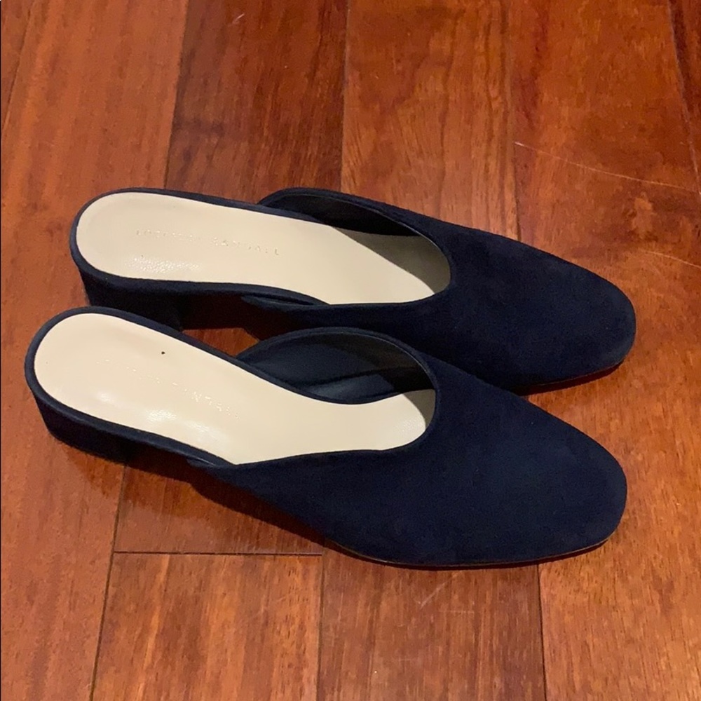 Loeffler Randall mules 8.5 Navy